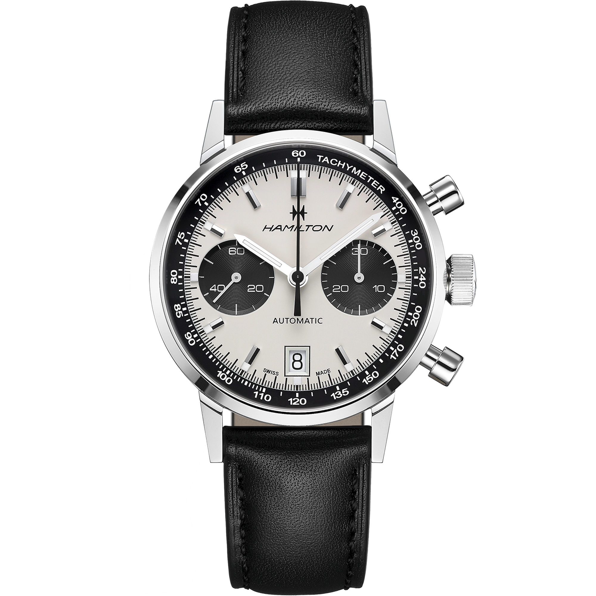 Hamilton American Classic Intra-Matic Auto Chrono 40mm White Dial Men's Watch H38416711