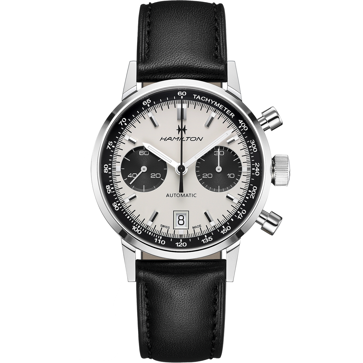 Hamilton American Classic Intra-Matic Auto Chrono 40mm White Dial Men's Watch H38416711