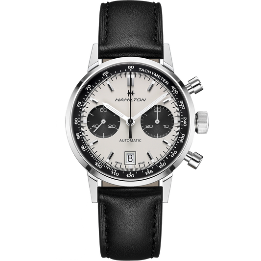 Hamilton American Classic Intra-Matic Auto Chrono 40mm White Dial Men's Watch H38416711
