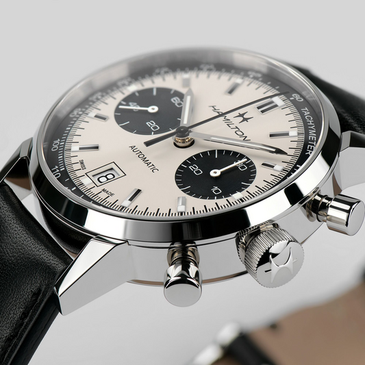 Hamilton American Classic Intra-Matic Auto Chrono 40mm White Dial Men's Watch H38416711