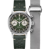 Hamilton American Classic Intra-Matic Chronograph H 40mm Green Dial Men's Watch H38429861