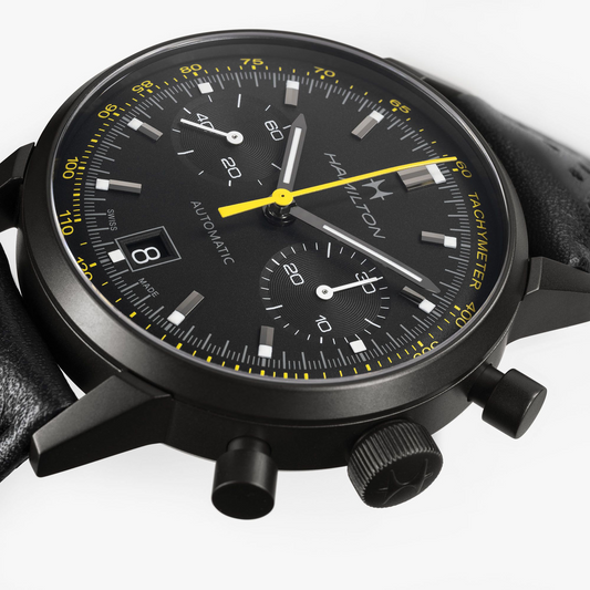 Hamilton American Classic Intra-Matic Auto Chrono 40mm Black Dial Men's Watch H38446731