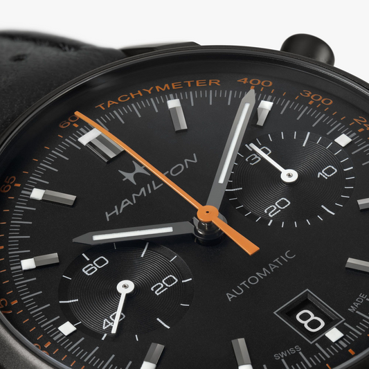 Hamilton American Classic Intra-Matic Auto Chrono 40mm Black Dial Men's Watch H38446732