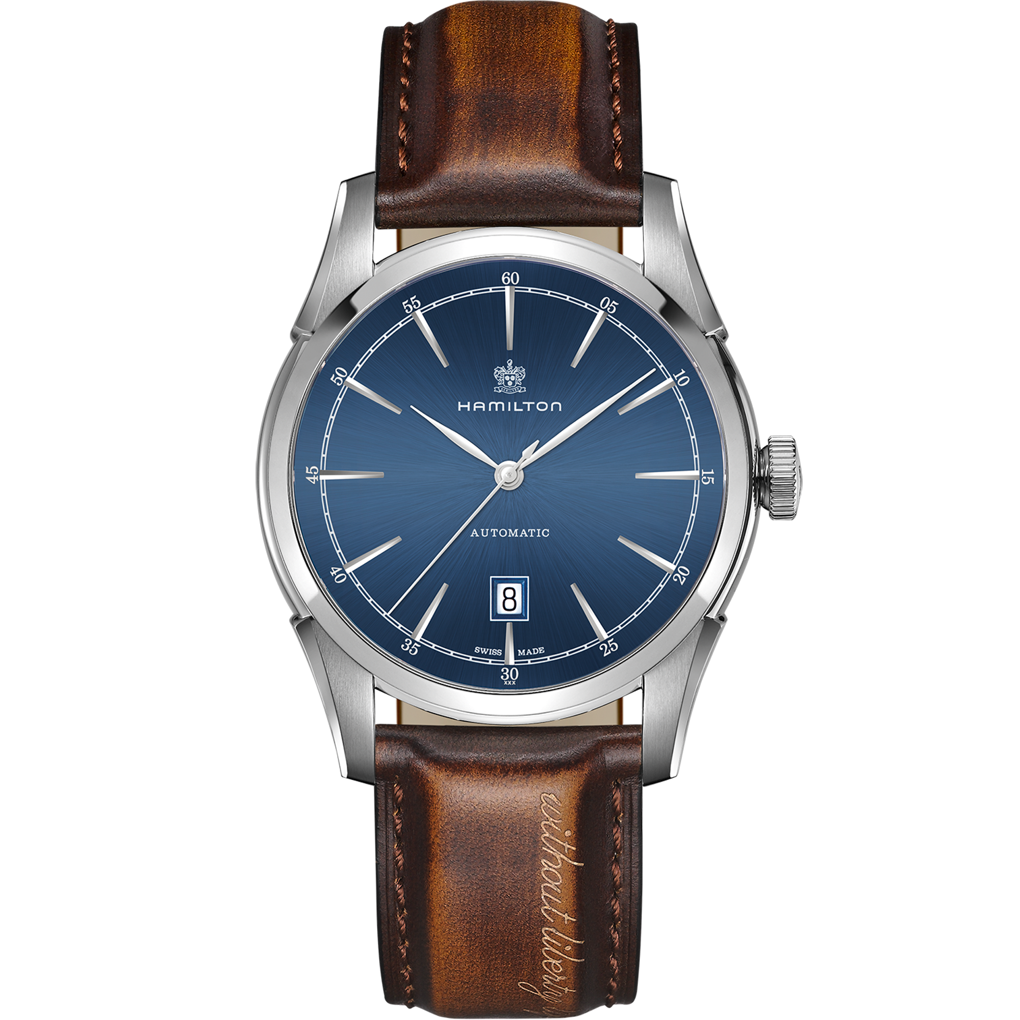 Hamilton American Classic Spirit of Liberty Auto 42mm Blue Dial Men's Watch H42415541