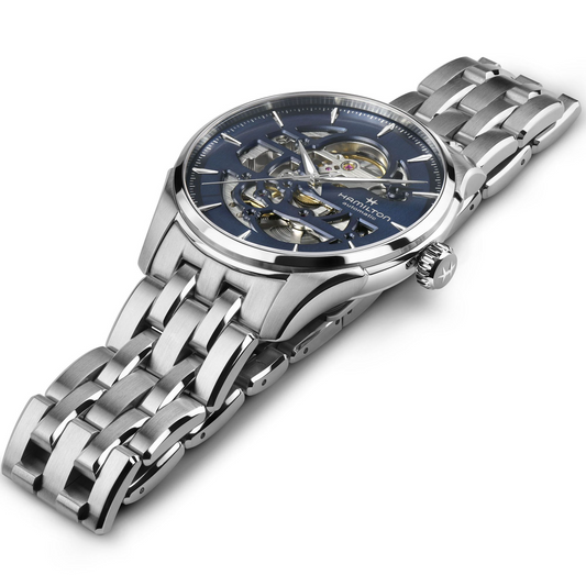 Hamilton Jazzmaster Skeleton Auto 40mm Blue Dial Men's Watch H42535141