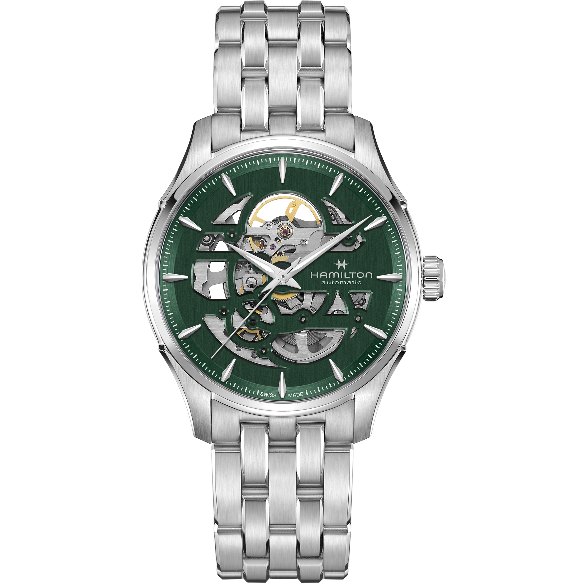 Hamilton Jazzmaster Skeleton Auto 40mm Green Dial Men's Watch H42535160