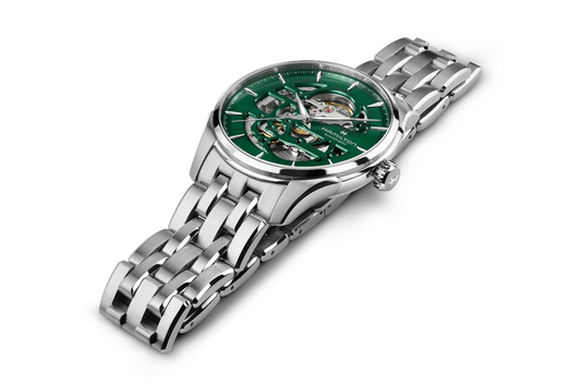Hamilton Jazzmaster Skeleton Auto 40mm Green Dial Men's Watch H42535160