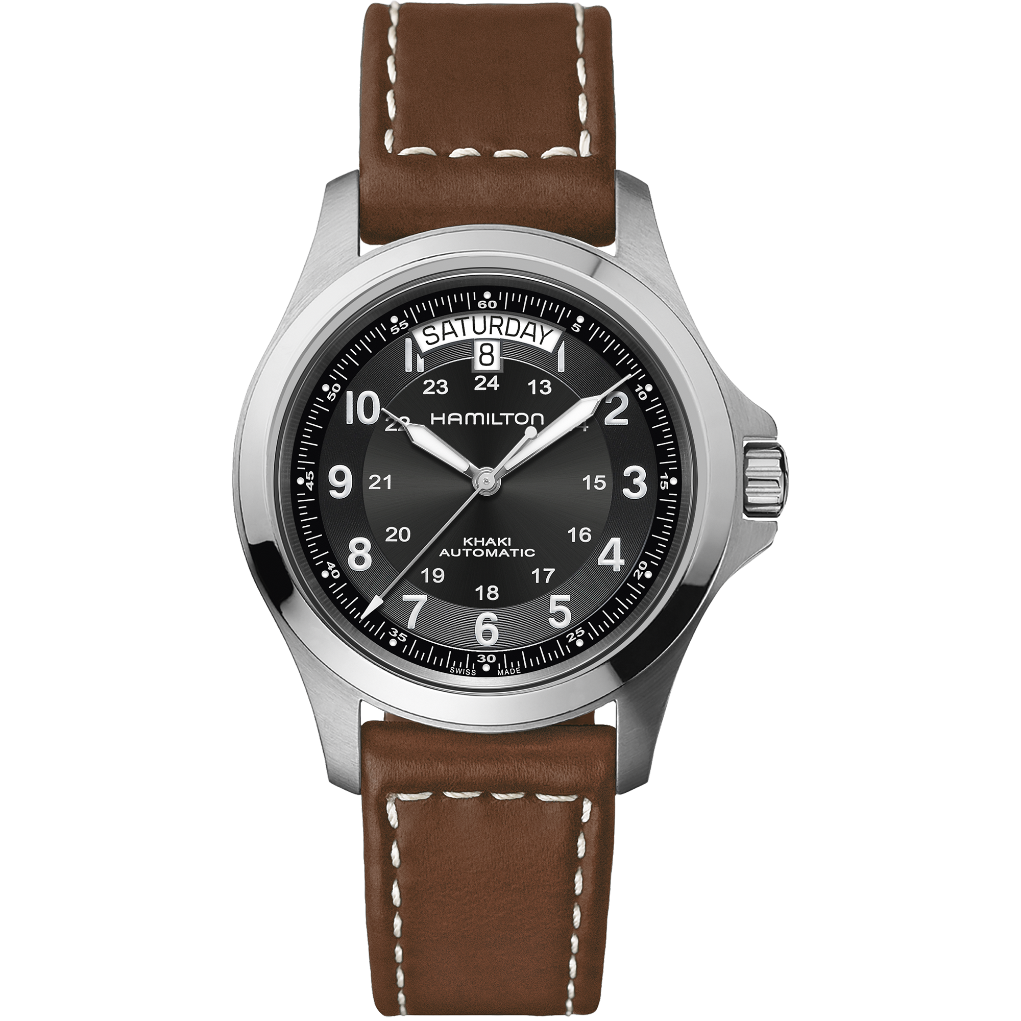 Hamilton Khaki Field King Auto 40mm Black Dial Men's Watch H64455533