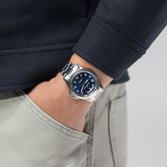 Hamilton Khaki Field King Day-Date 40mm Blue Dial Men's Watch H64475140