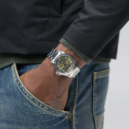 Hamilton Khaki Field King Day-Date 40mm Green Dial Men's Watch H64475160