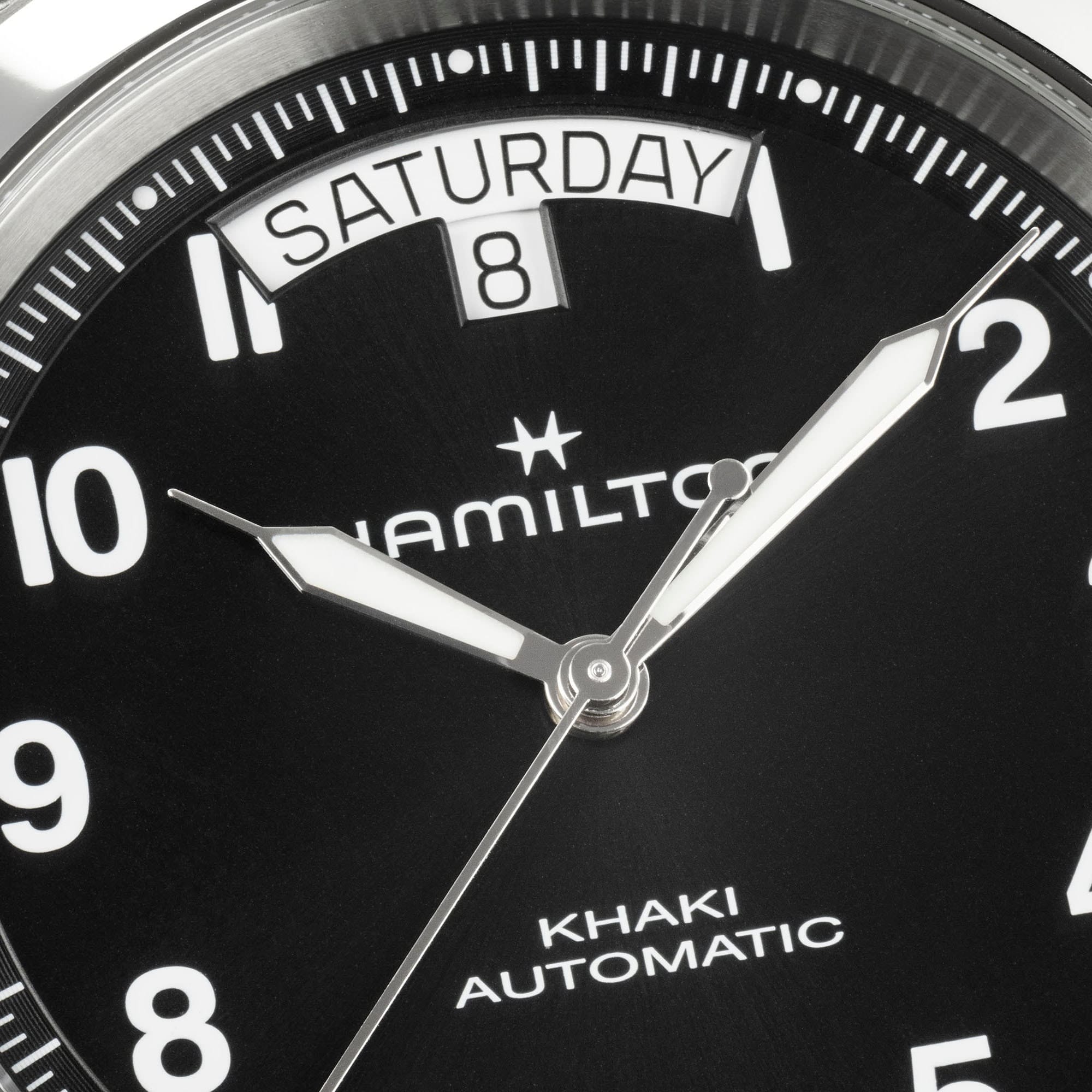 Hamilton Khaki Field King Day-Date 40mm Black Dial Men's Watch H64475531