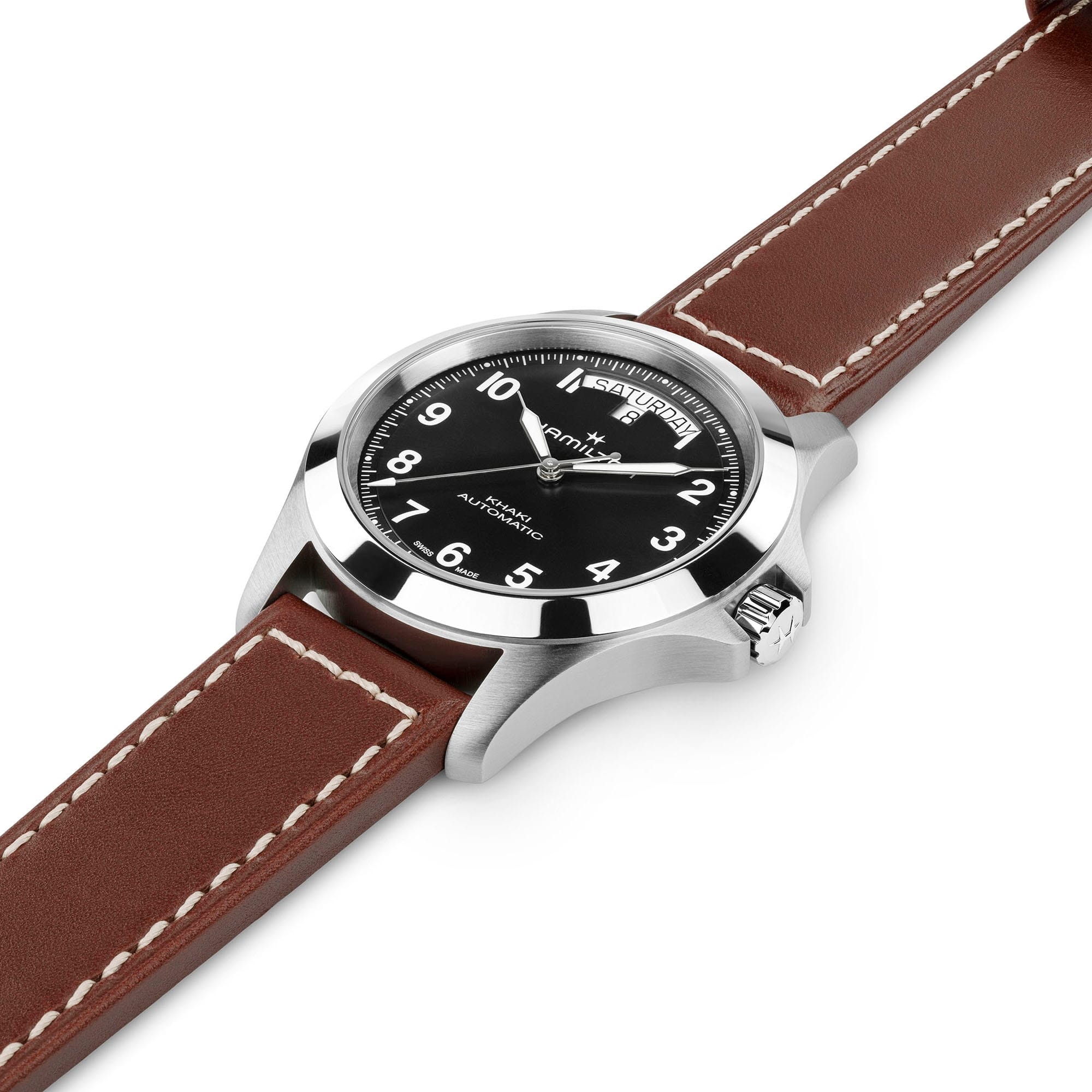 Hamilton Khaki Field King Day-Date 40mm Black Dial Men's Watch H64475531
