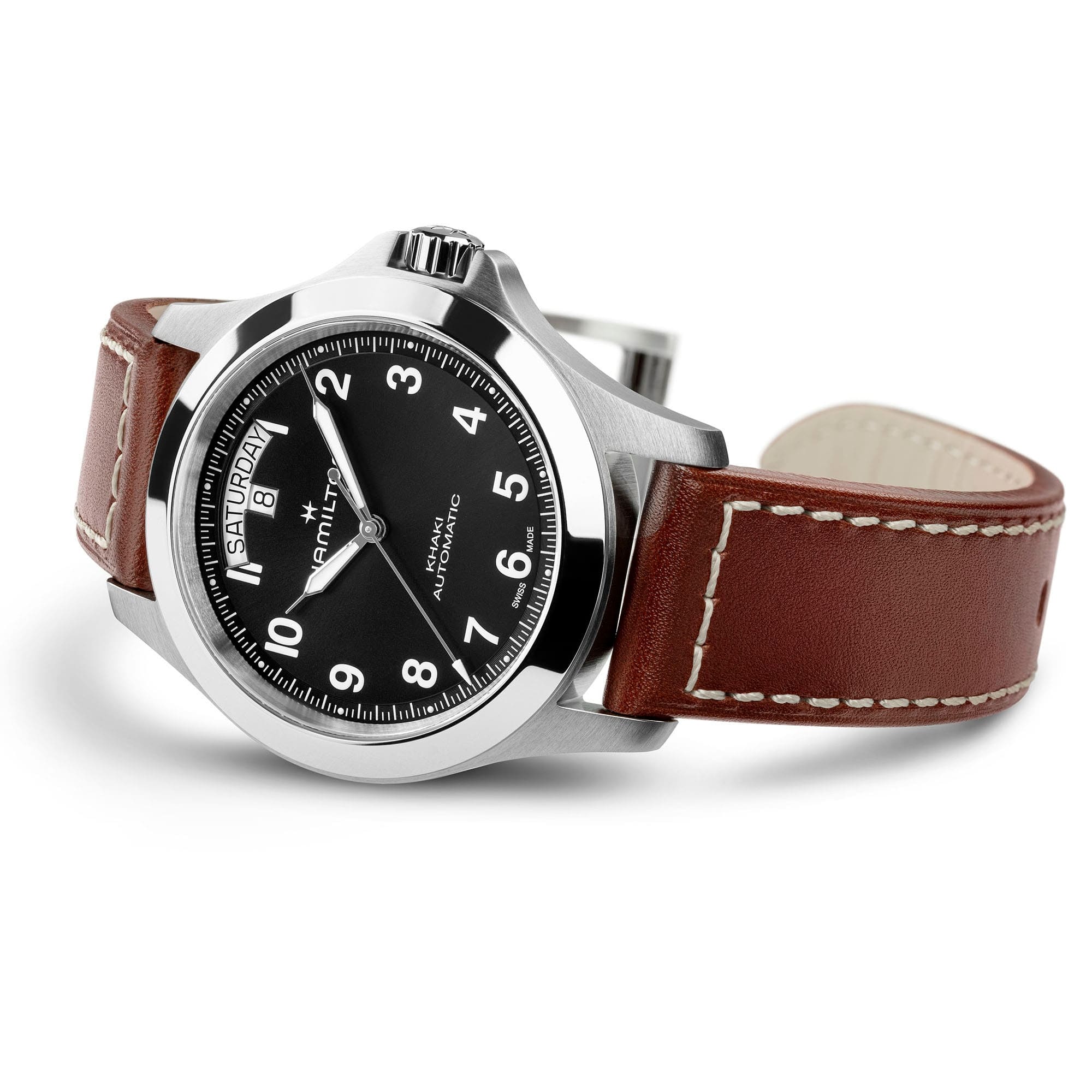 Hamilton Khaki Field King Day-Date 40mm Black Dial Men's Watch H64475531