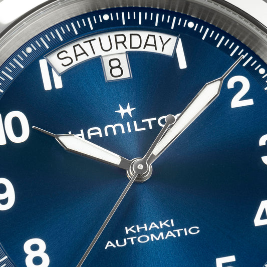 Hamilton Khaki Field King Day-Date 40mm Blue Dial Men's Watch H64475540