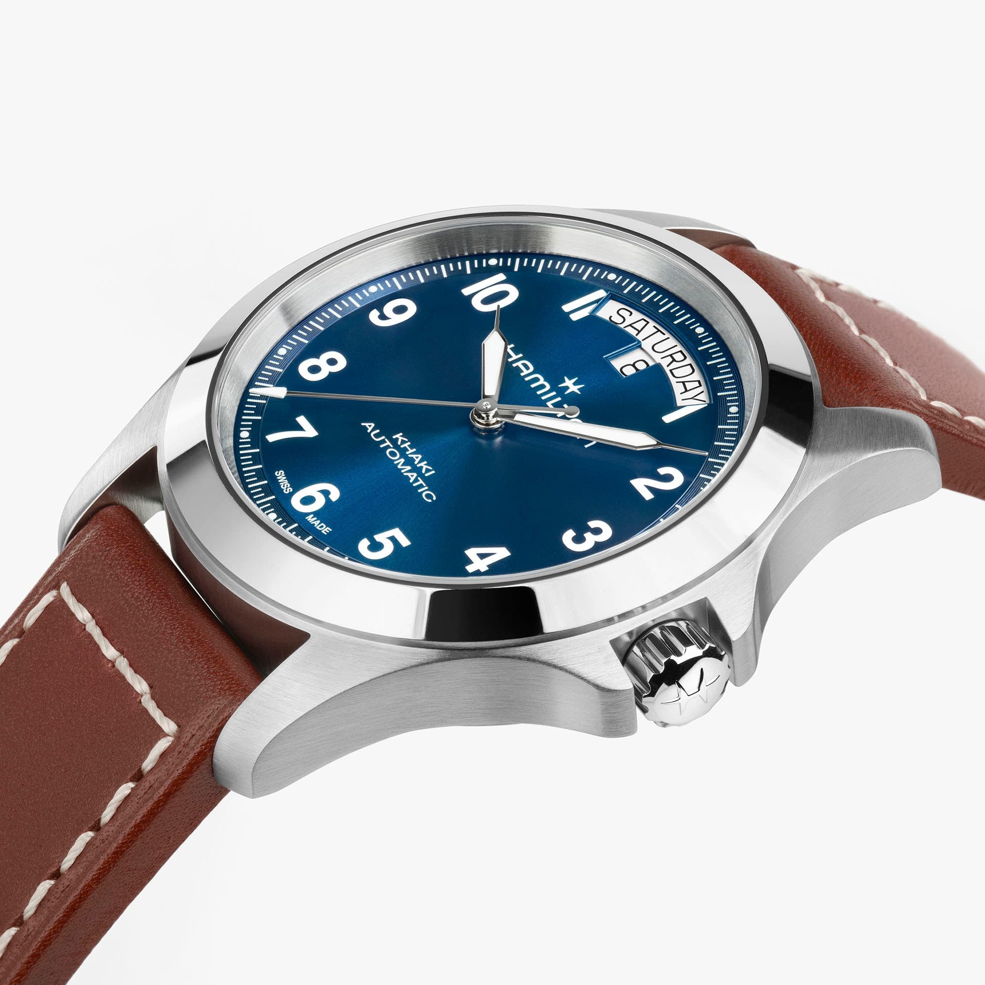 Hamilton Khaki Field King Day-Date 40mm Blue Dial Men's Watch H64475540