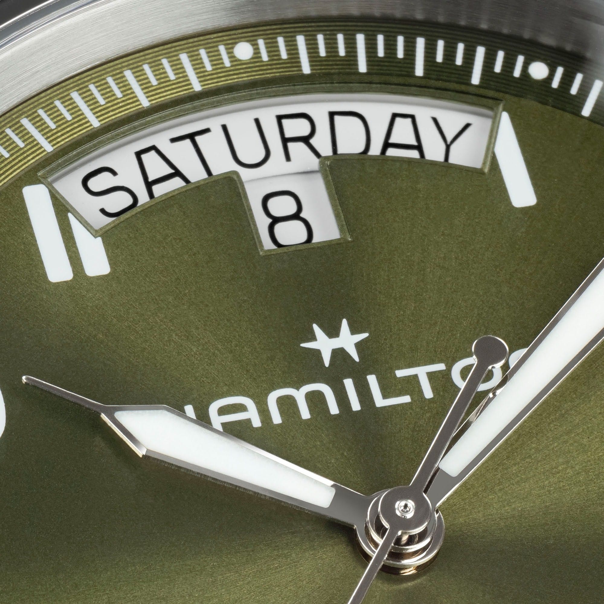 Hamilton Khaki Field King Day-Date 40mm Green Dial Men's Watch H64475560