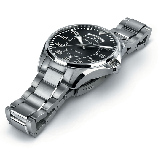 Hamilton Khaki Aviation 42mm Pilot Day Date Black Dial Men's Watch H64615135