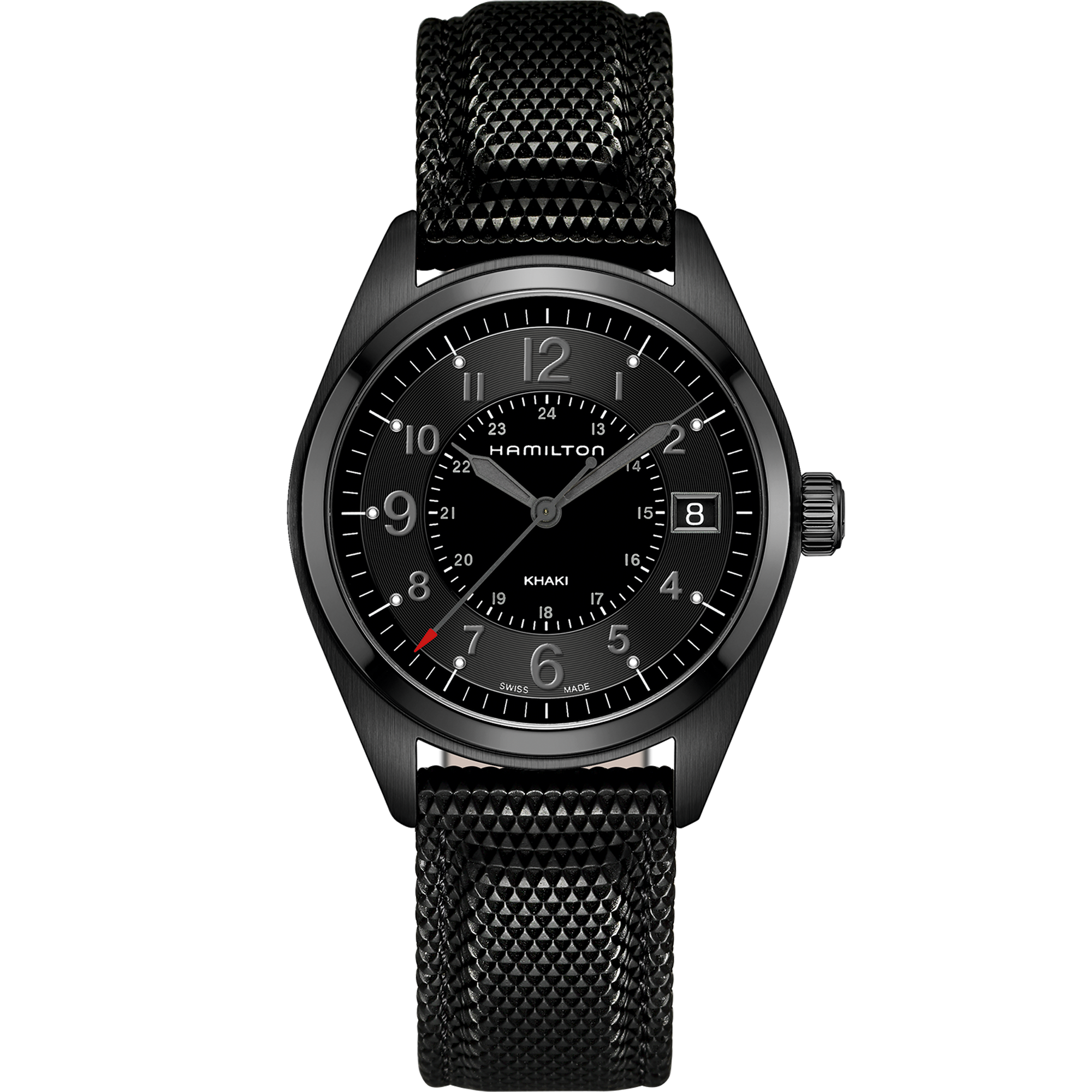 Hamilton Khaki Field Quartz 40mm Black Dial Men's Watch H68401735
