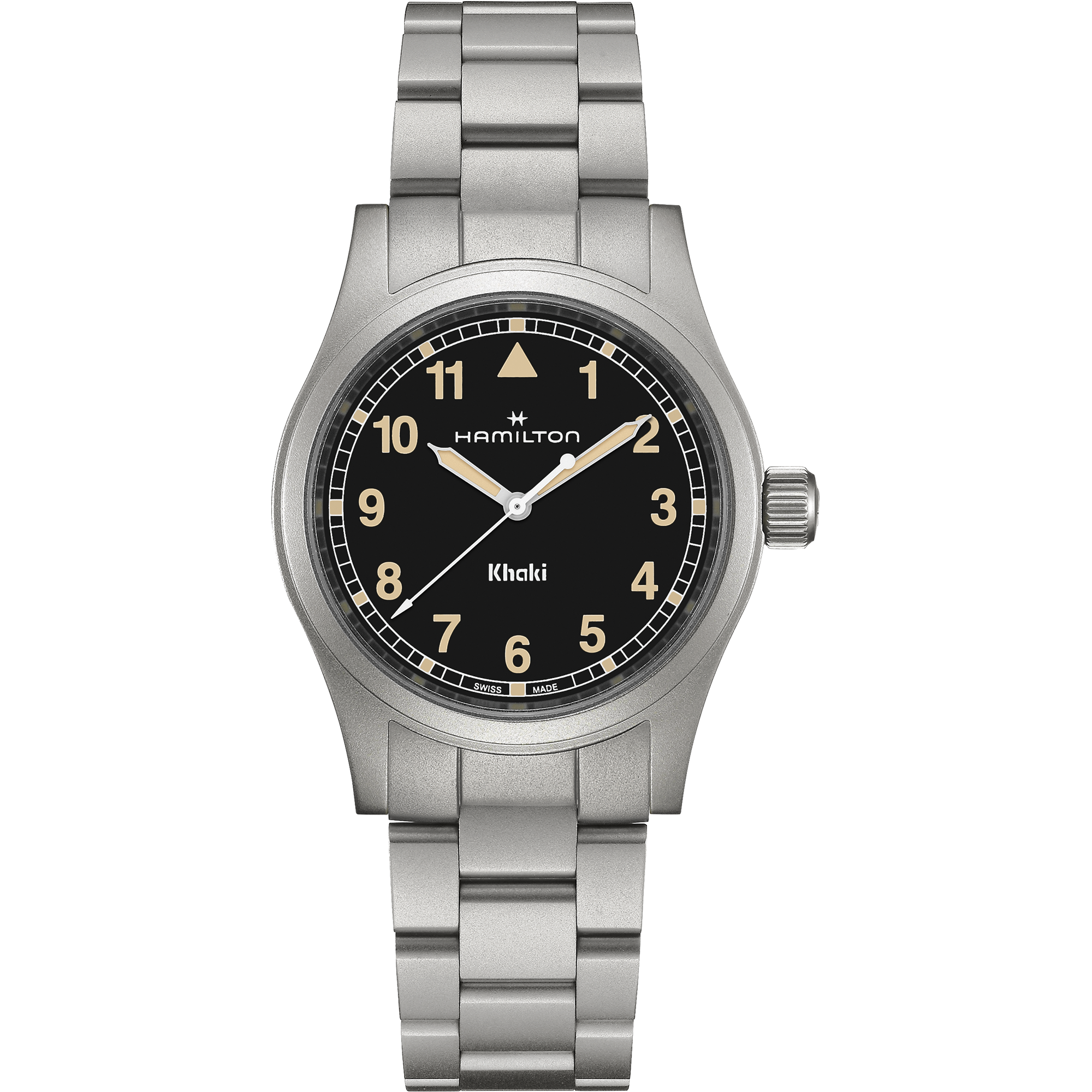 Hamilton Khaki Field Quartz 38mm Black Dial Men's Watch H69401131