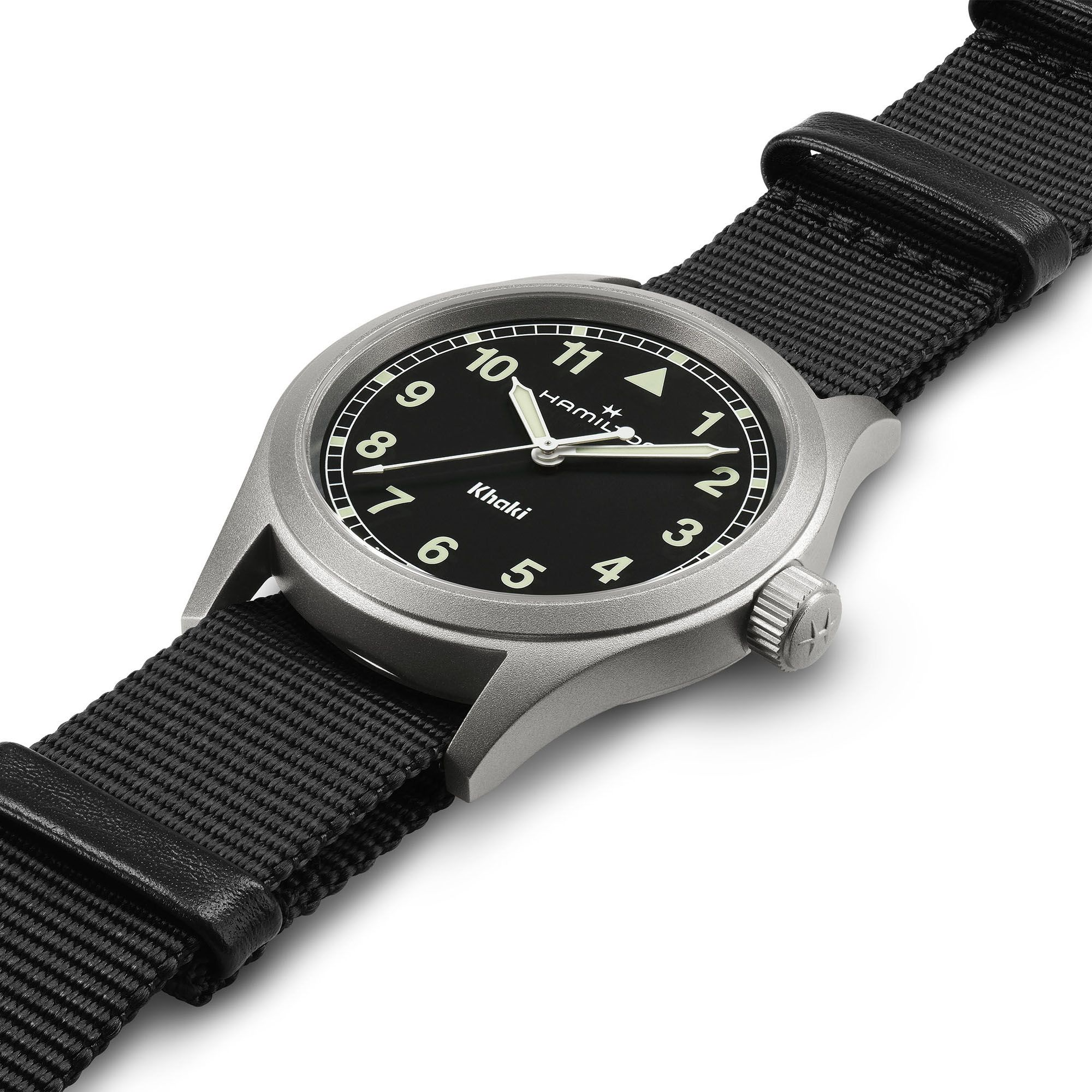 Hamilton Khaki Field Quartz 38mm Black Dial Men's Watch H69401430