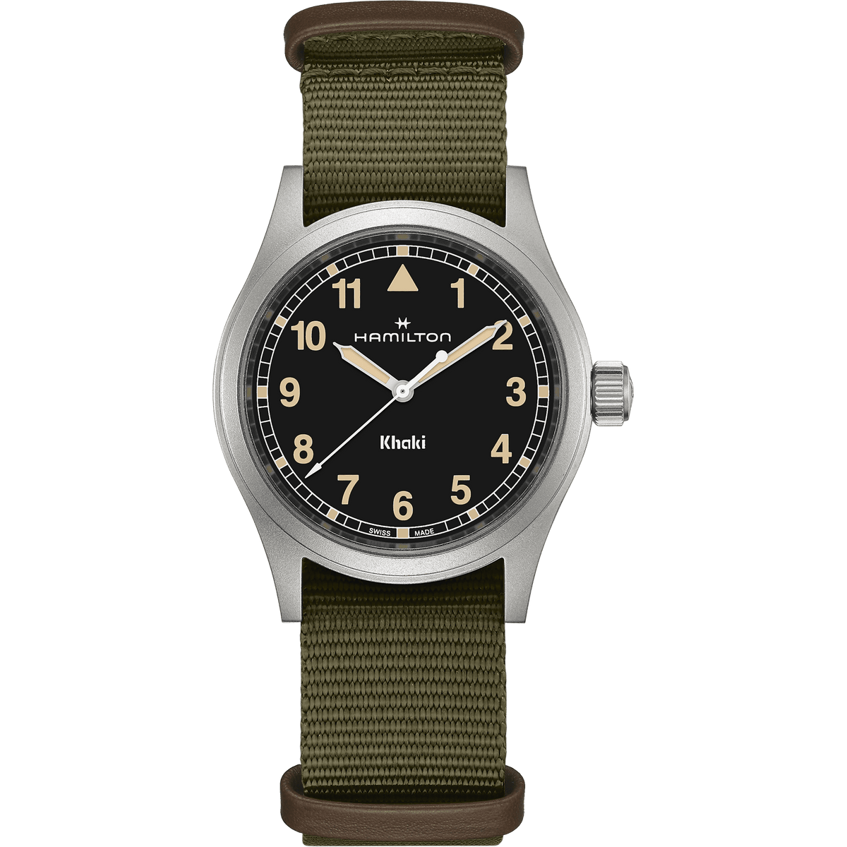 Hamilton Khaki Field Quartz 38mm Black Dial Men's Watch H69401930