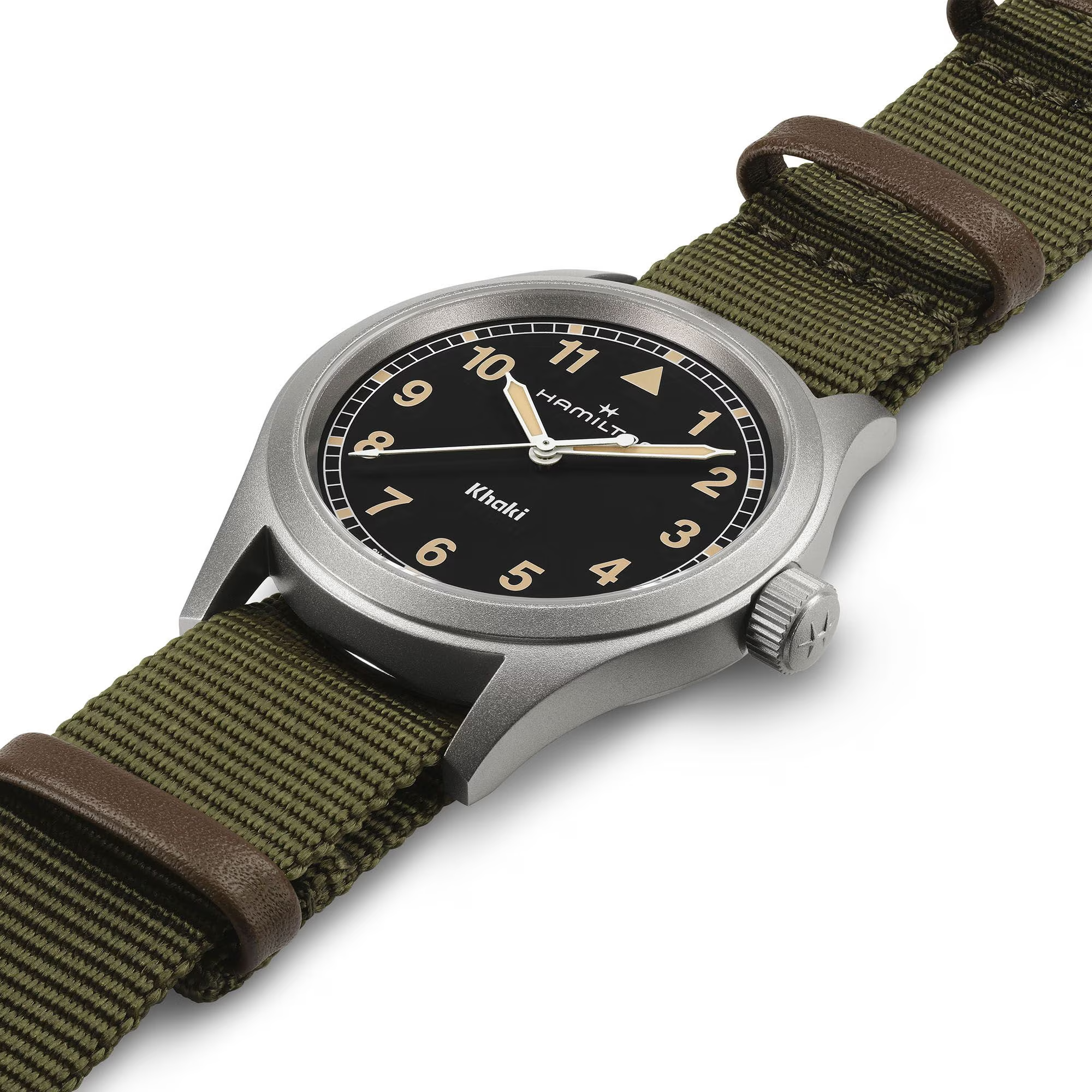 Hamilton Khaki Field Quartz 38mm Black Dial Men's Watch H69401930