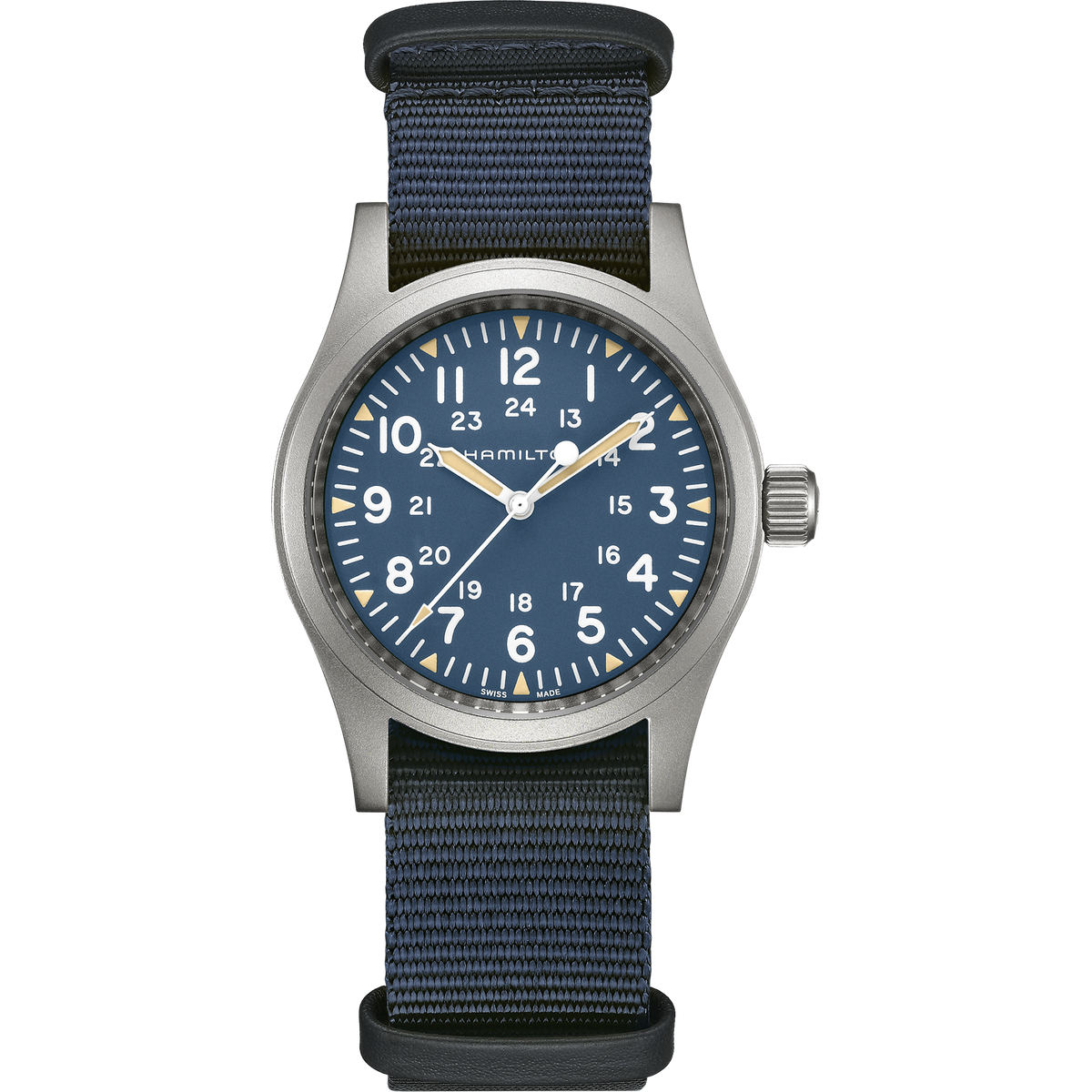 Hamilton Khaki Field Mechanical 38mm Blue Dial Men's Watch H69439940