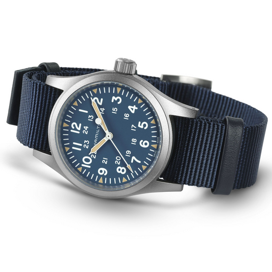 Hamilton Khaki Field Mechanical 38mm Blue Dial Men's Watch H69439940