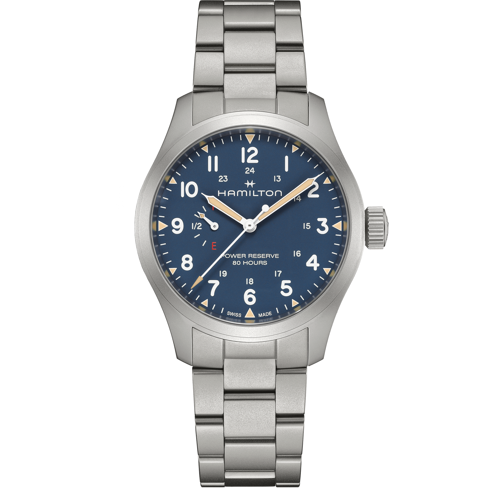 Hamilton Khaki Field Power Reserve 40mm Blue Dial Men's Watch H69509140