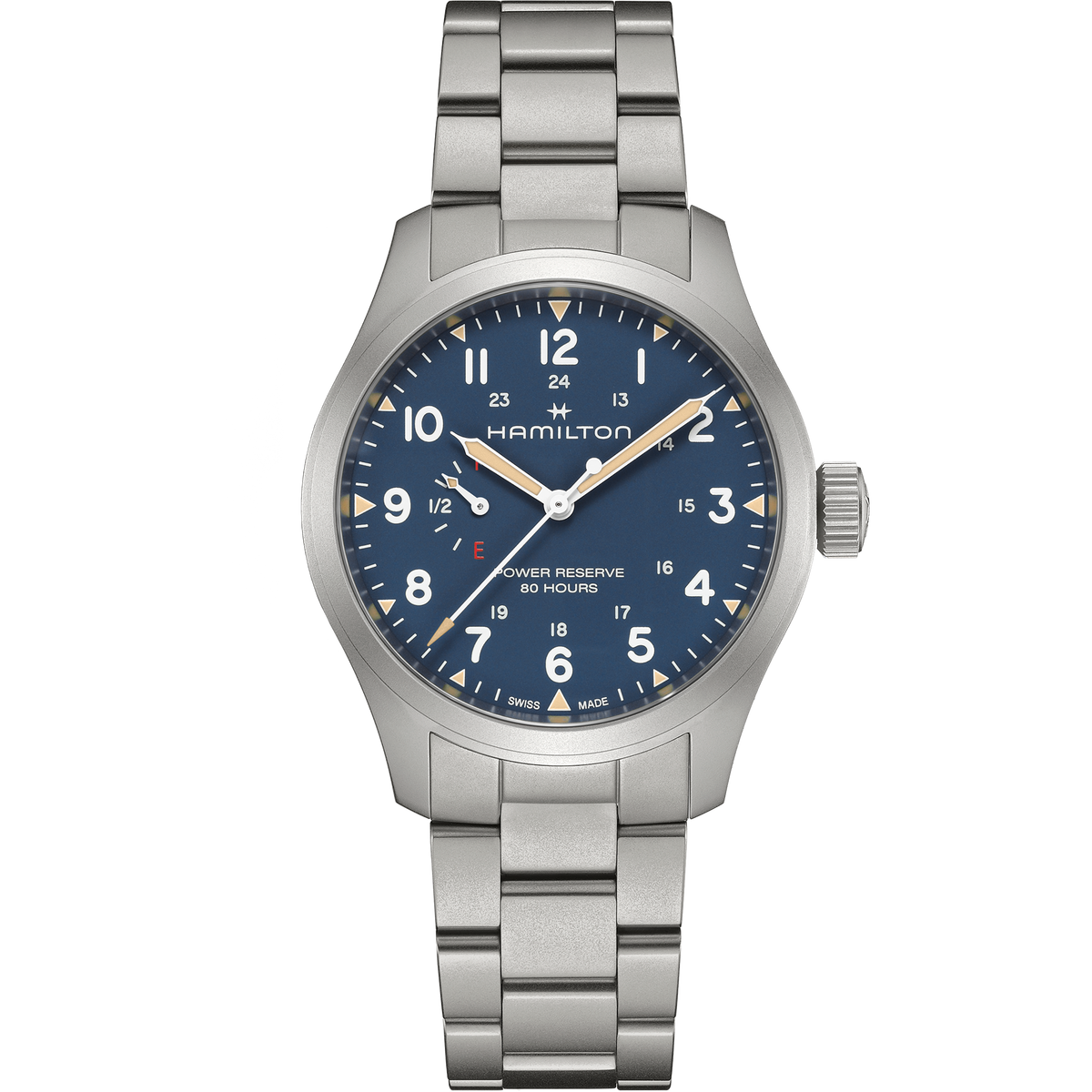 Hamilton Khaki Field Power Reserve 40mm Blue Dial Men's Watch H69509140
