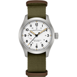 Hamilton Khaki Field Mechanical Power Reserve 40mm White Dial Men's Watch H69509910