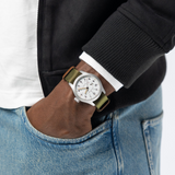 Hamilton Khaki Field Mechanical Power Reserve 40mm White Dial Men's Watch H69509910