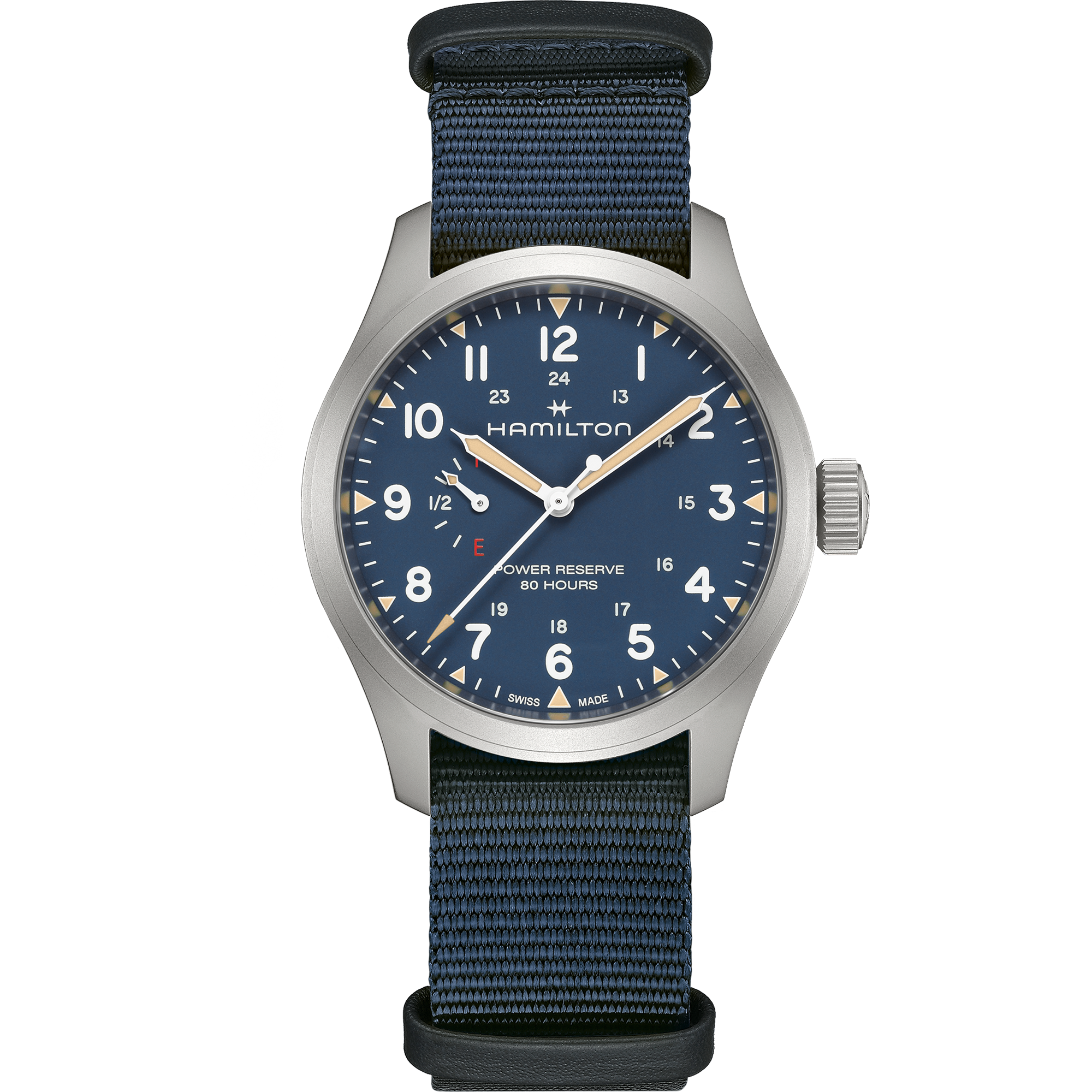 Hamilton Khaki Field Power Reserve 40mm Blue Dial Men's Watch H69509940