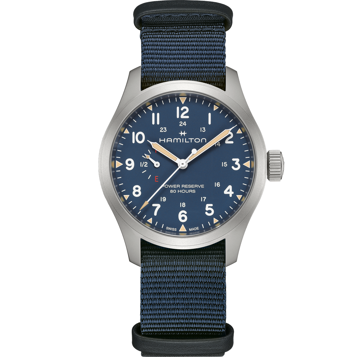 Hamilton Khaki Field Power Reserve 40mm Blue Dial Men's Watch H69509940