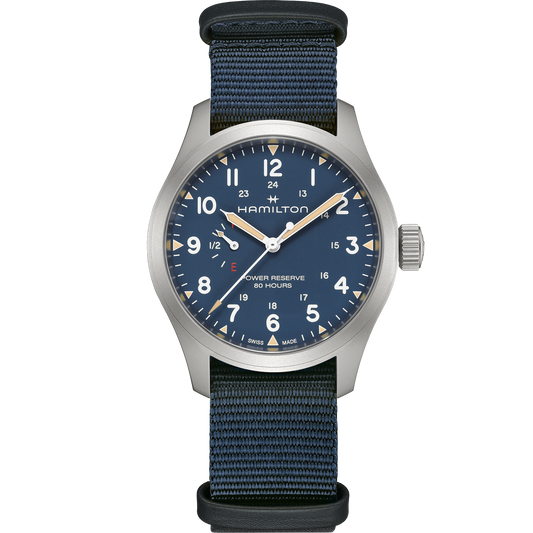 Hamilton Khaki Field Power Reserve 40mm Blue Dial Men's Watch H69509940
