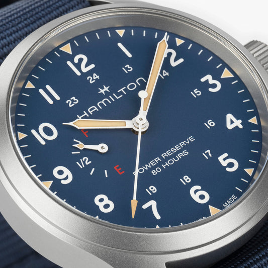 Hamilton Khaki Field Power Reserve 40mm Blue Dial Men's Watch H69509940