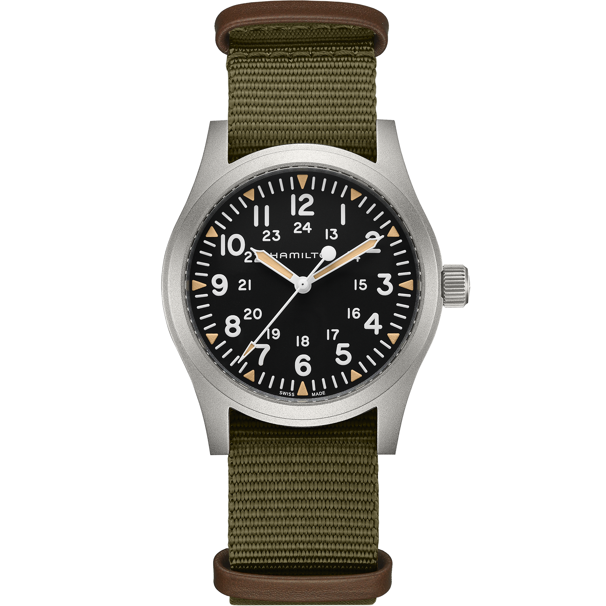 Hamilton Khaki Field Mechanical 42mm Black Dial Men's Watch H69529933