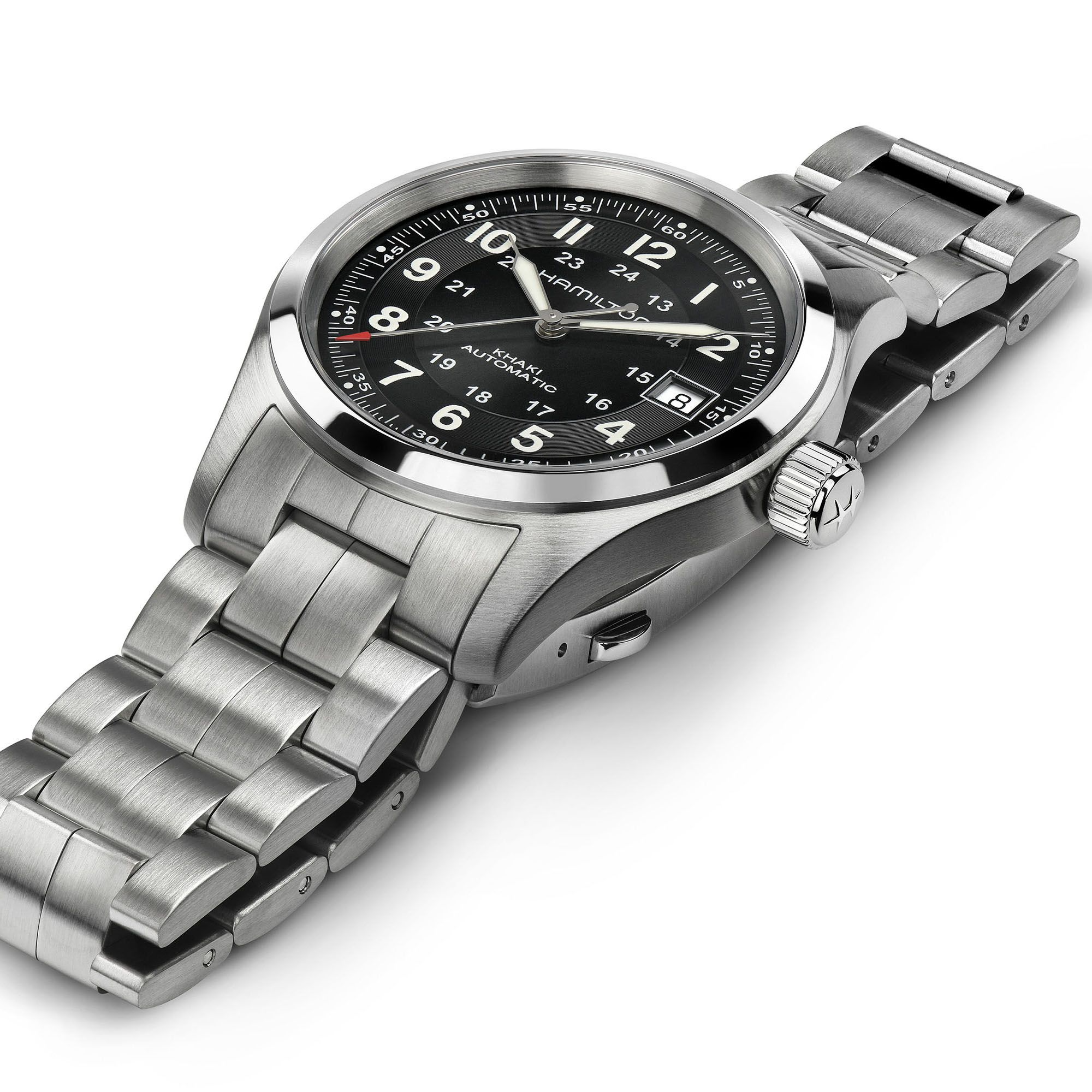 Hamilton Khaki Field Auto 38mm Black Dial Men's Watch H70455133