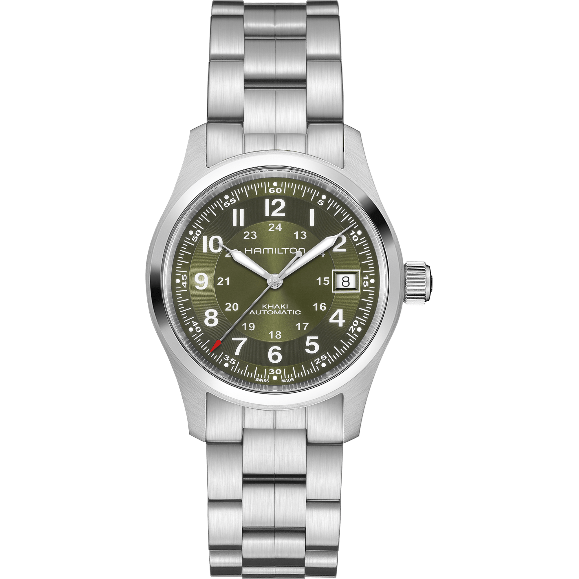 Hamilton Khaki Field Auto 38mm Green Dial Men's Watch H70455160