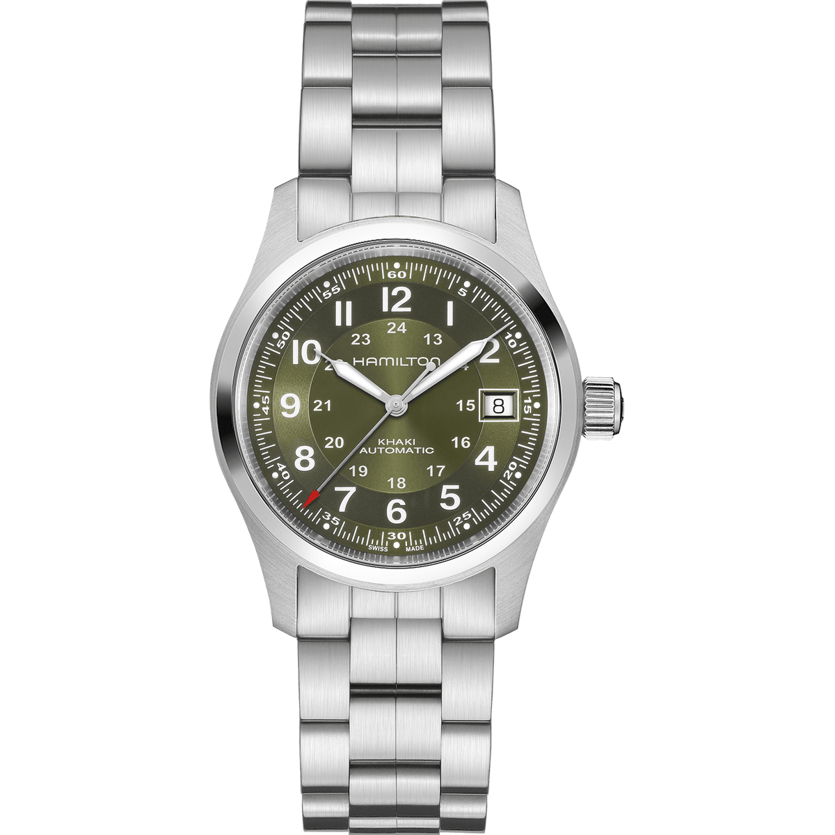 Hamilton Khaki Field Auto 38mm Green Dial Men's Watch H70455160