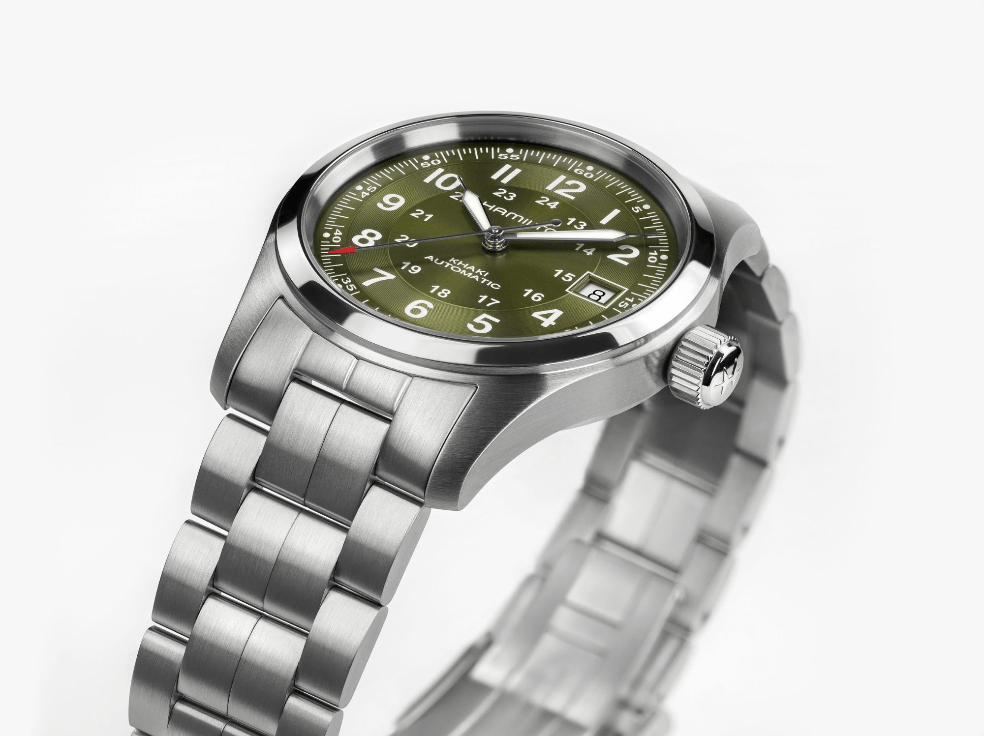 Hamilton Khaki Field Auto 38mm Green Dial Men's Watch H70455160