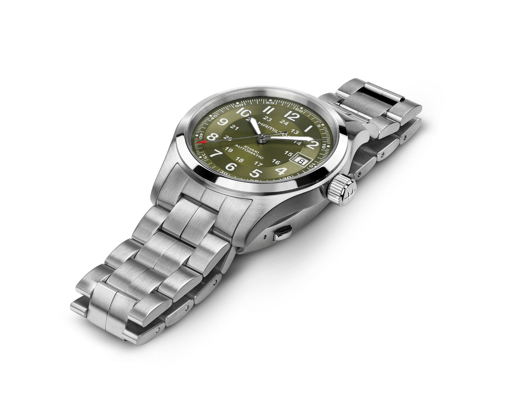 Hamilton Khaki Field Auto 38mm Green Dial Men's Watch H70455160