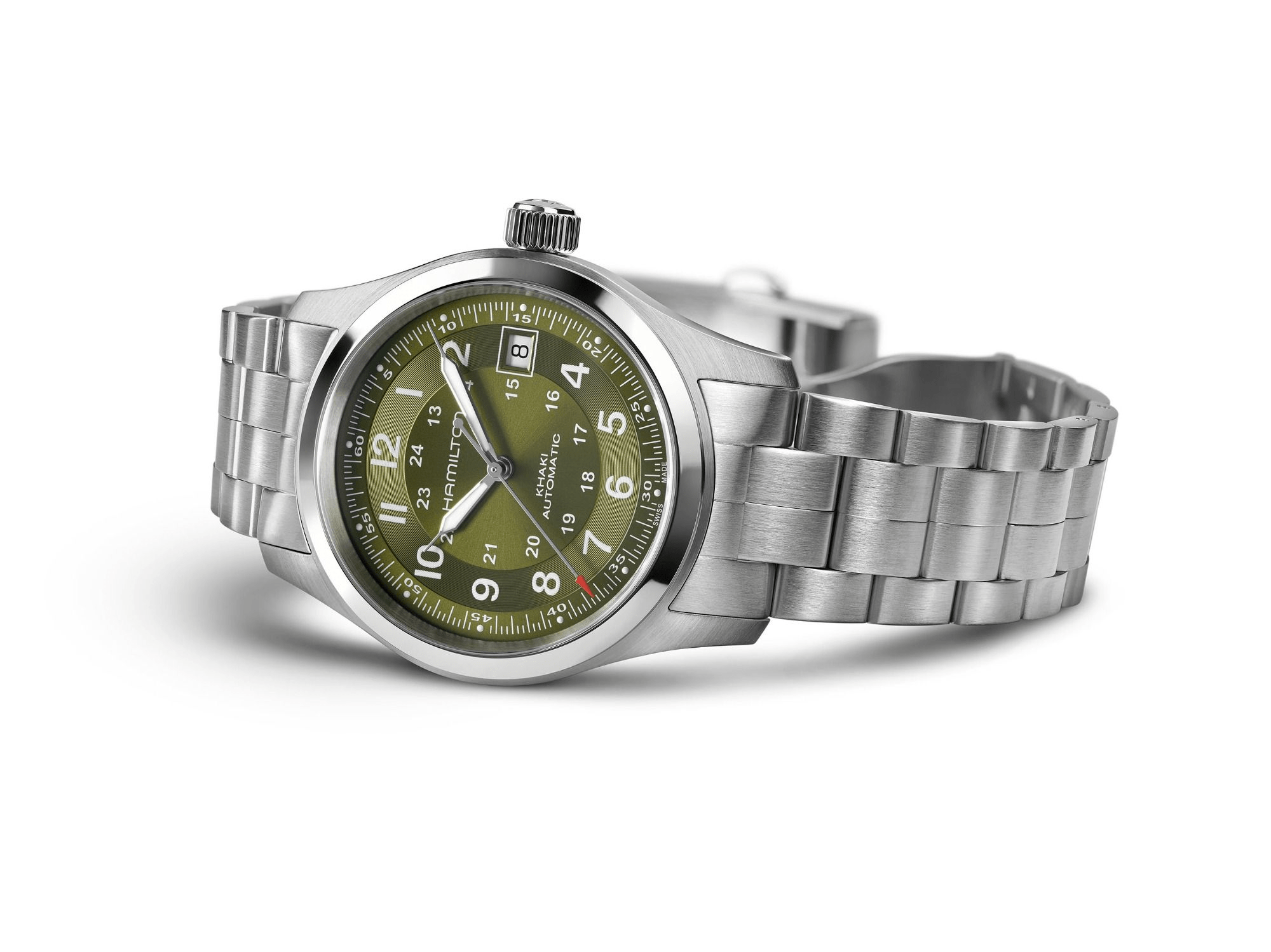 Hamilton Khaki Field Auto 38mm Green Dial Men's Watch H70455160