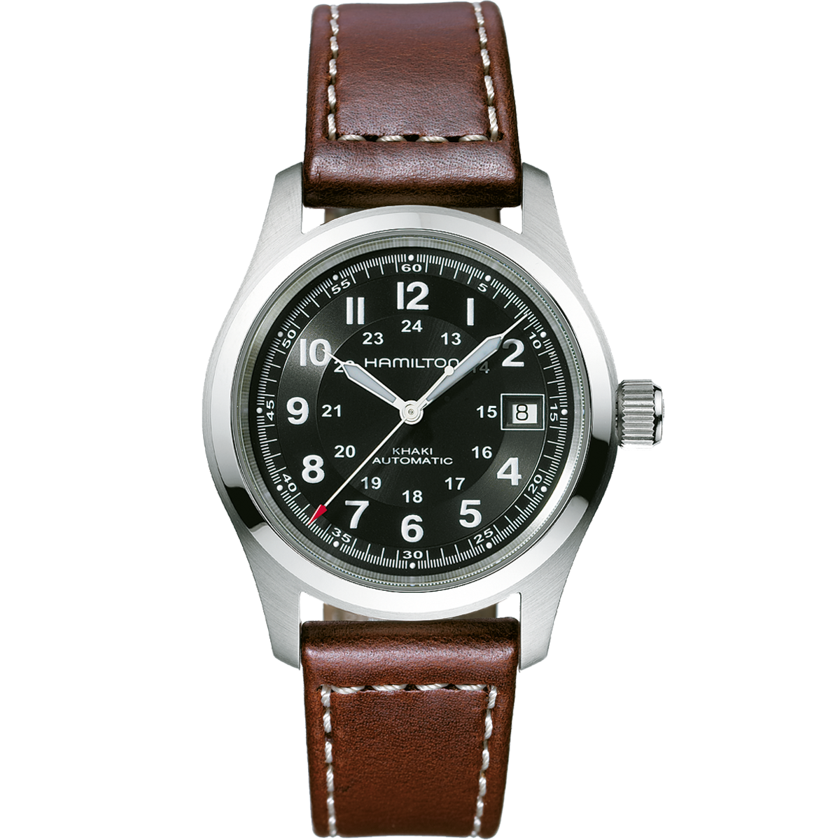 Hamilton Khaki Field Auto 38mm Black Dial Men's Watch H70455533