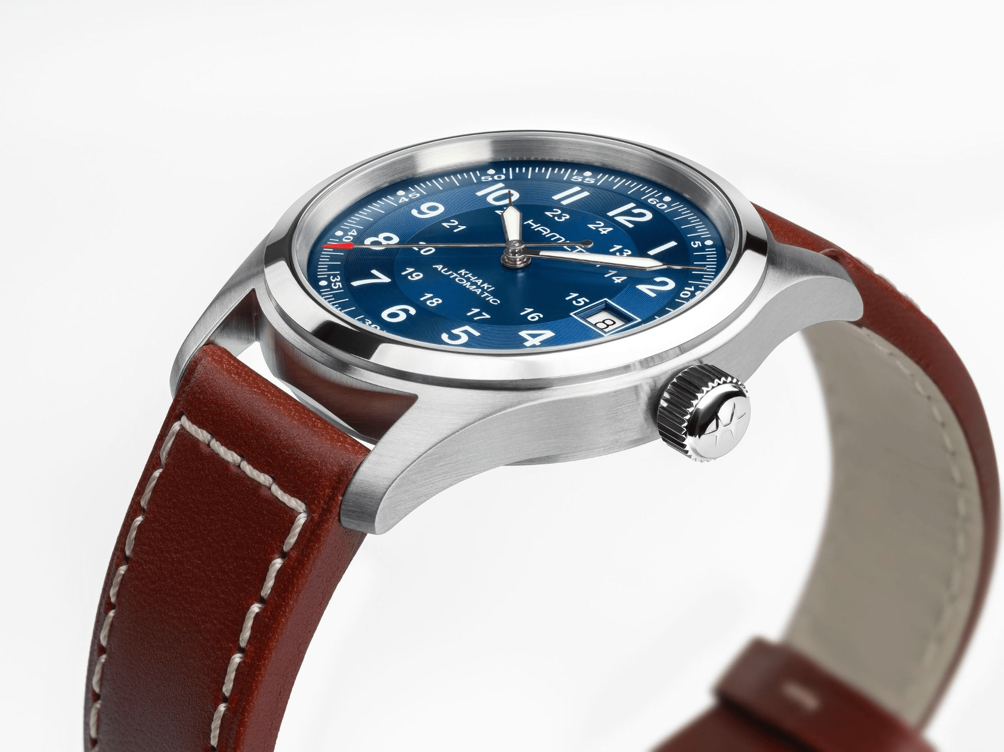 Hamilton Khaki Field Auto 38mm Blue Dial Men's Watch H70455540