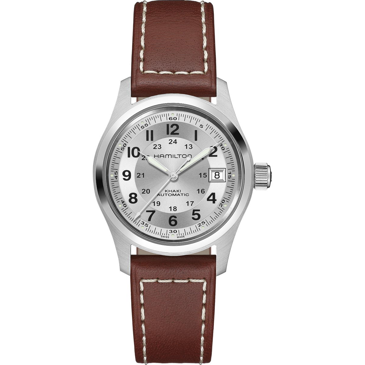 Hamilton Khaki Field Auto 38mm Silver Dial Men's Watch H70455553