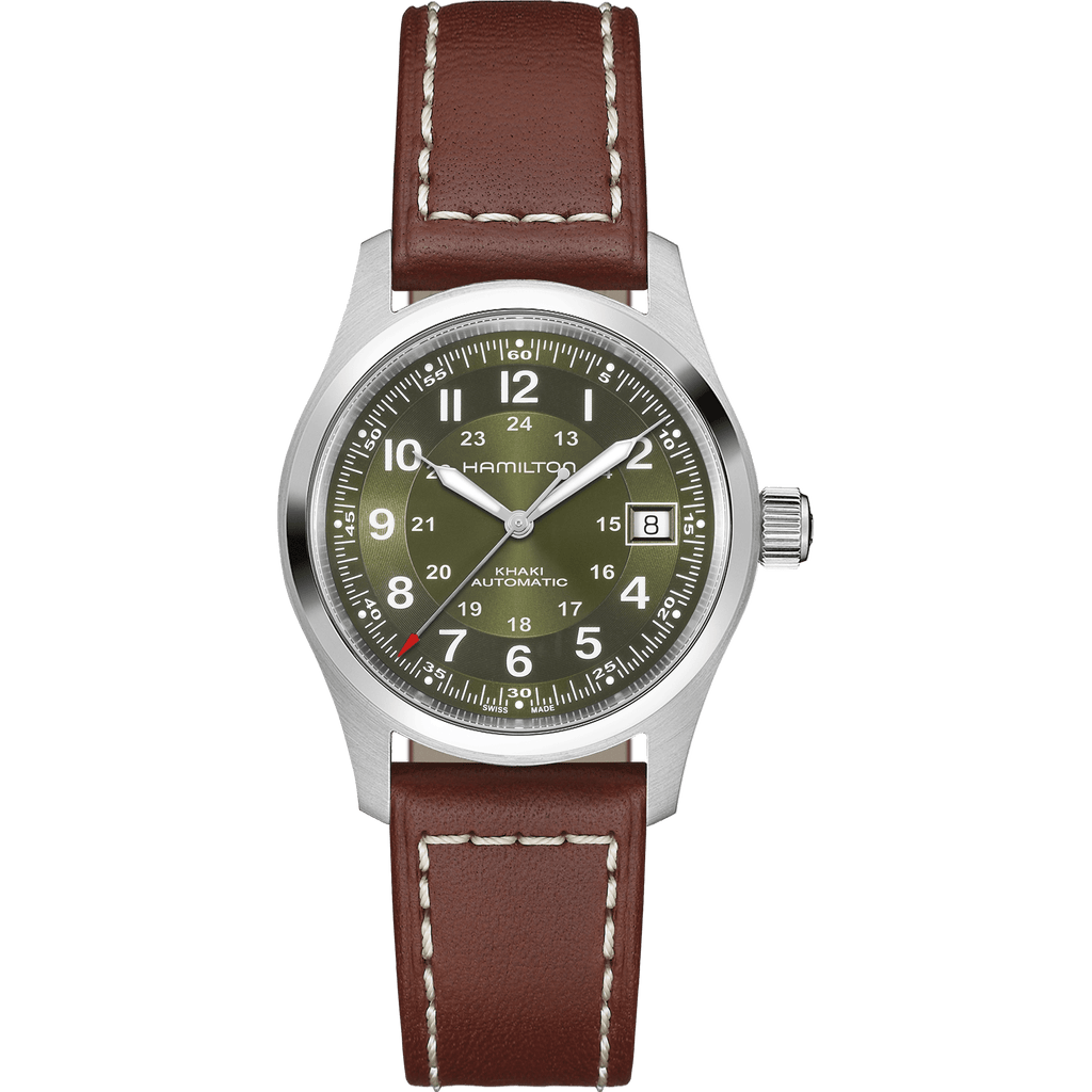Hamilton Khaki Field Auto 38mm Green Dial Men's Watch H70455560