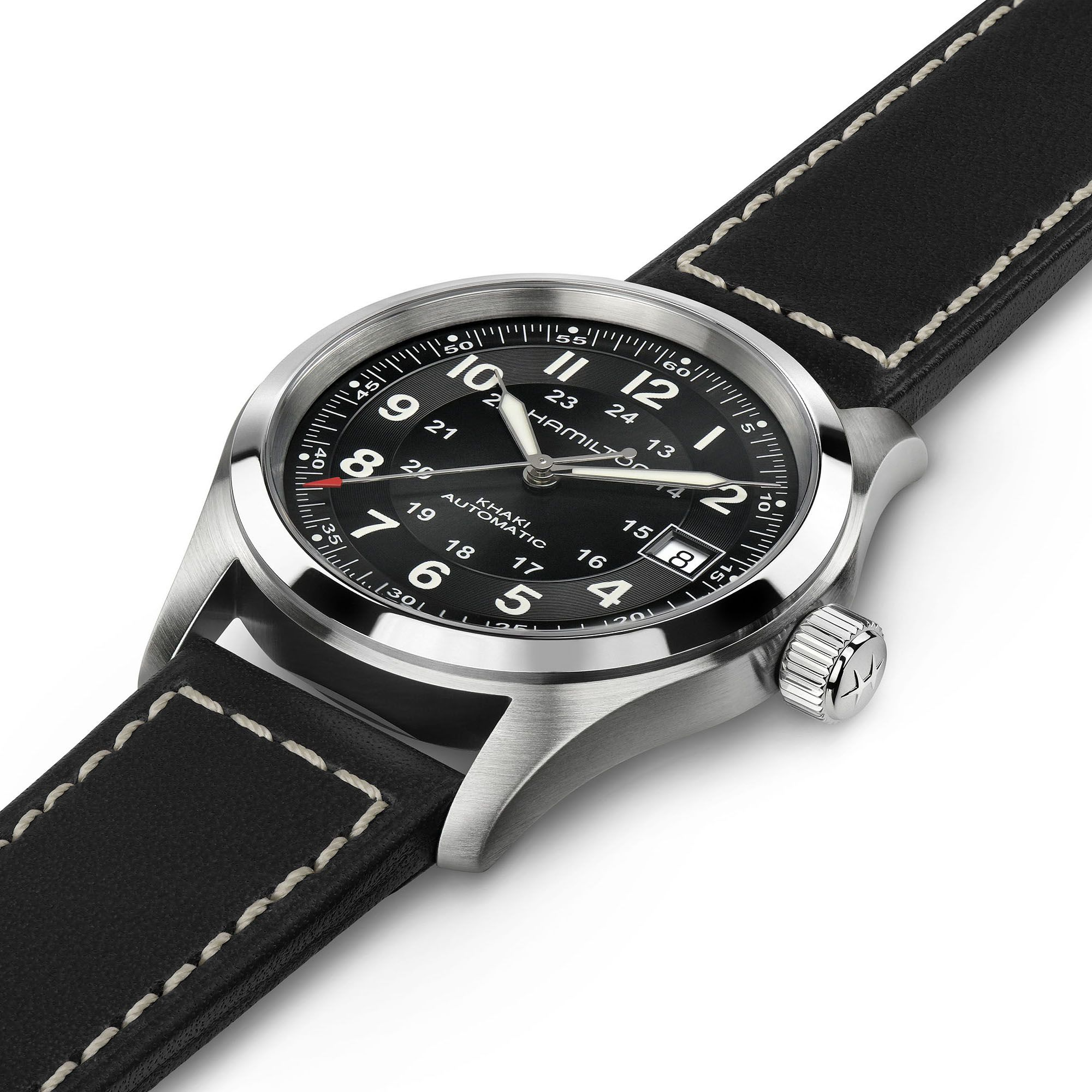 Hamilton Khaki Field Auto 38mm Black Dial Men's Watch H70455733