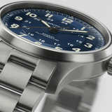 Hamilton Khaki Field 42mm Titanium Band Auto Blue Dial Men's Watch H70545140