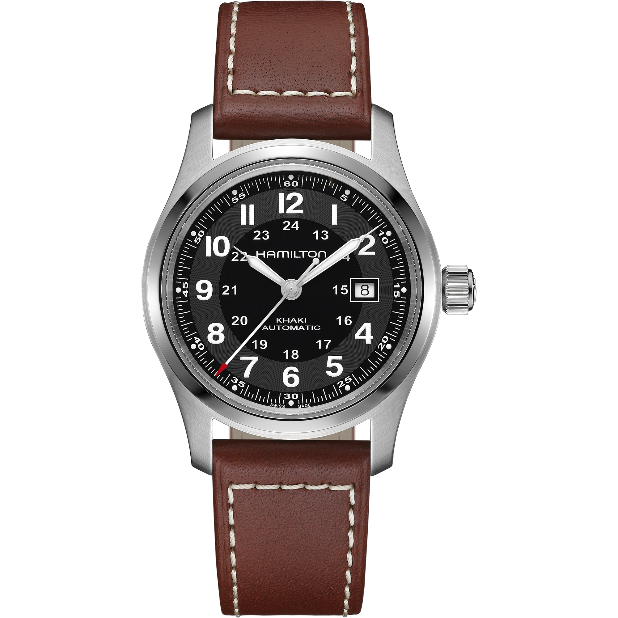 Hamilton Khaki Field Auto 42mm Black Dial Men's Watch H70555533